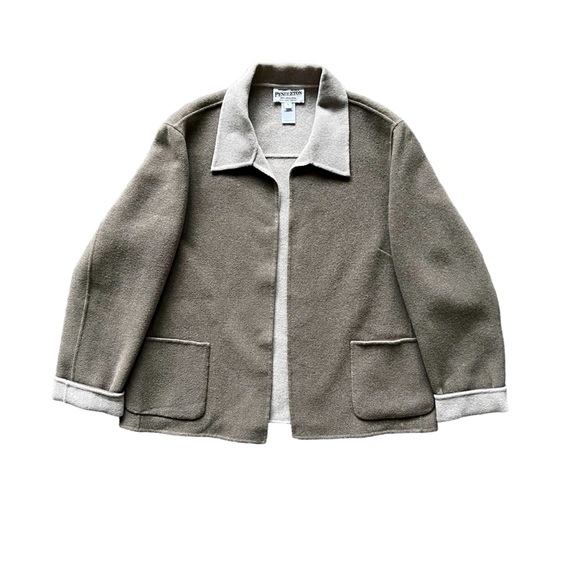 Pendleton Gray Open Front Soft Long Sleeve Blazer/ Jacket - Picture 1 of 16